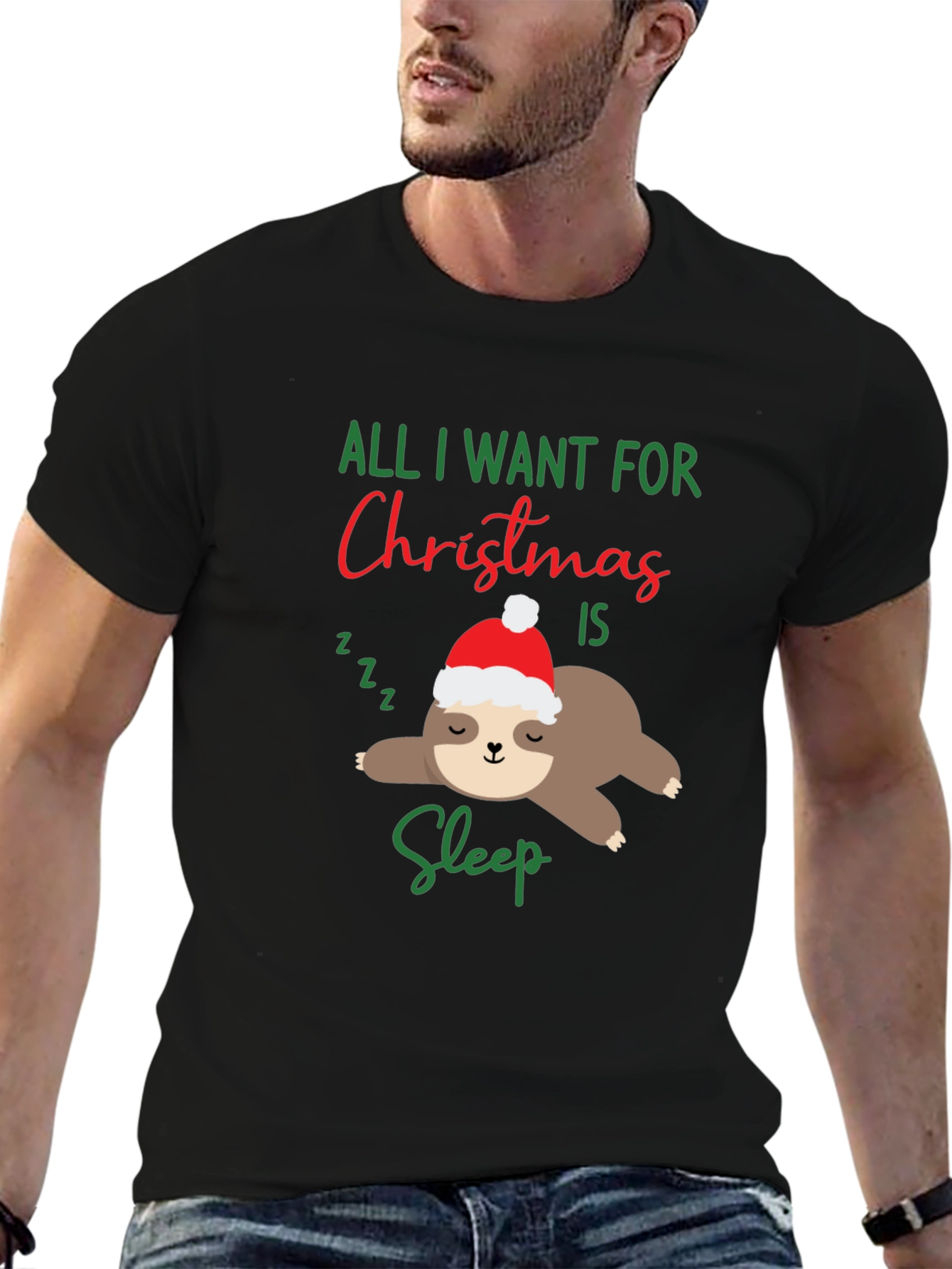 Funny Sloth Christmas T-Shirt