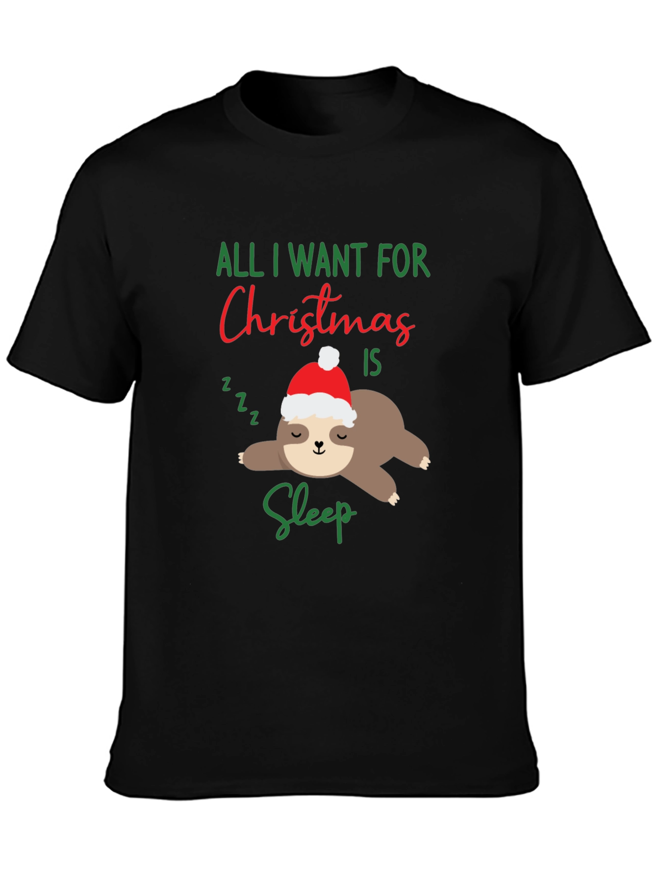 Funny Sloth Christmas T-Shirt