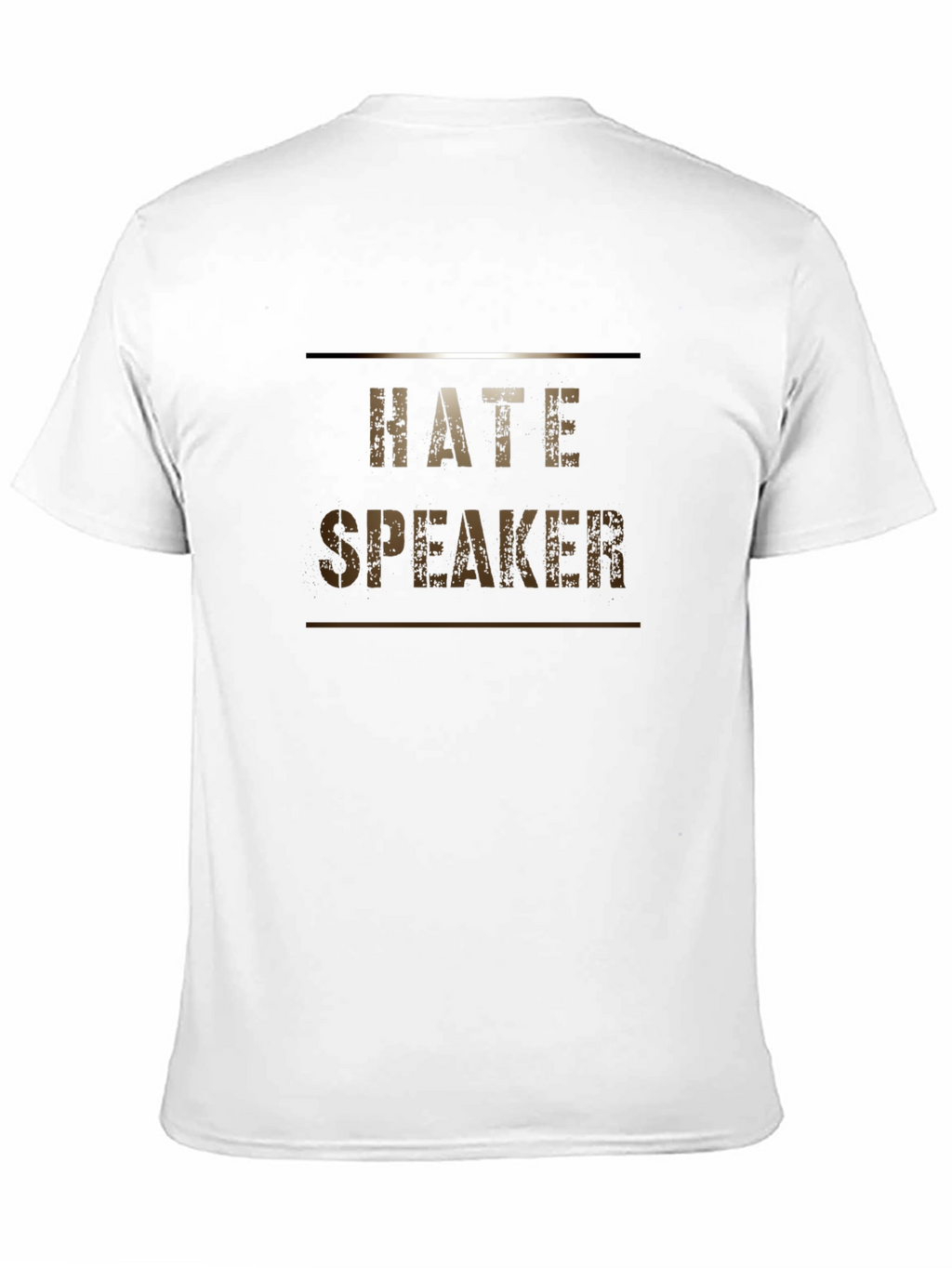 Hate Speaker Graphic T-Shirt Black Cotton Tee