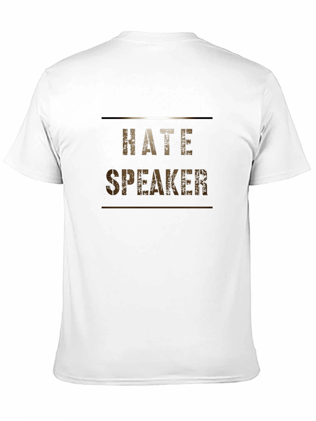 Hate Speaker Graphic T-Shirt Black Cotton Tee