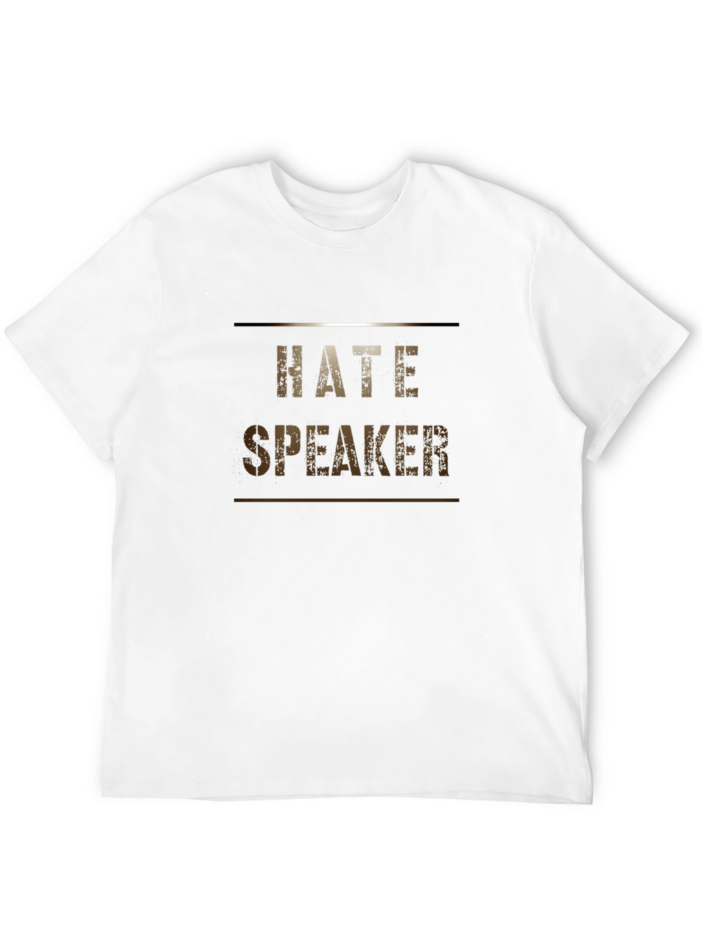 Hate Speaker Graphic T-Shirt Black Cotton Tee