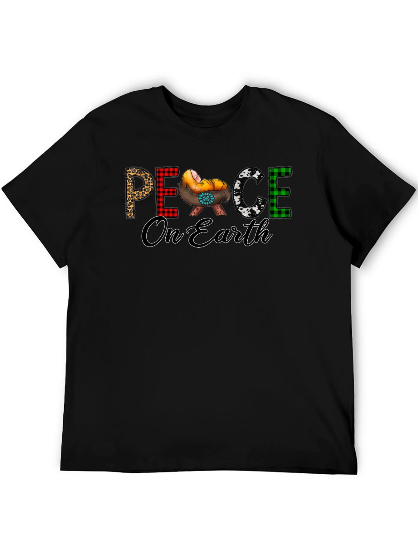 Peace On Earth Christmas Graphic Tee