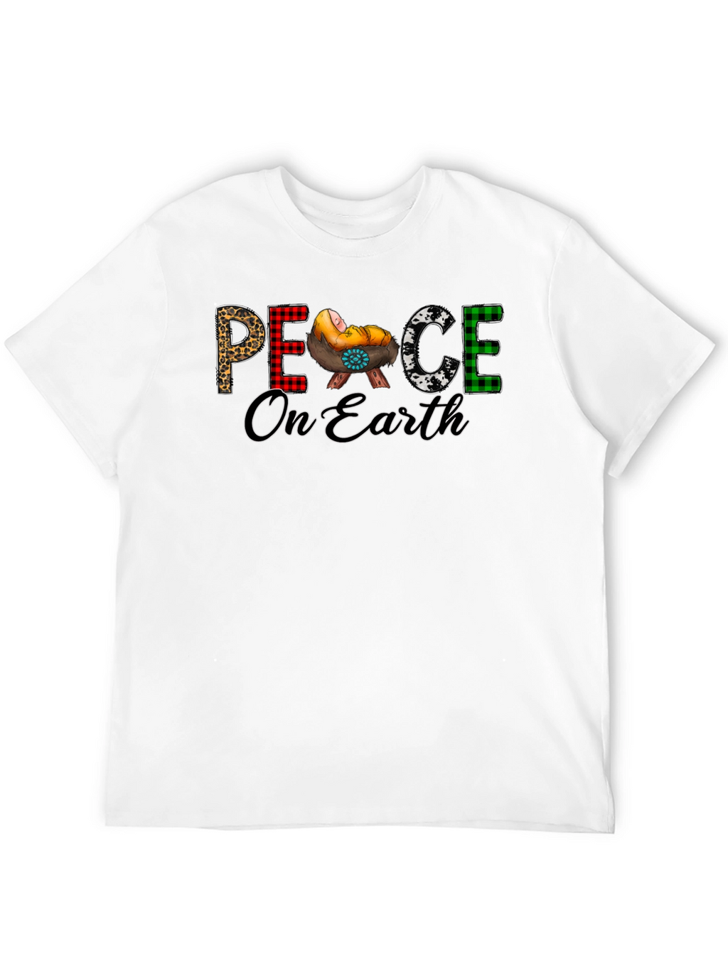 Peace On Earth Christmas Graphic Tee