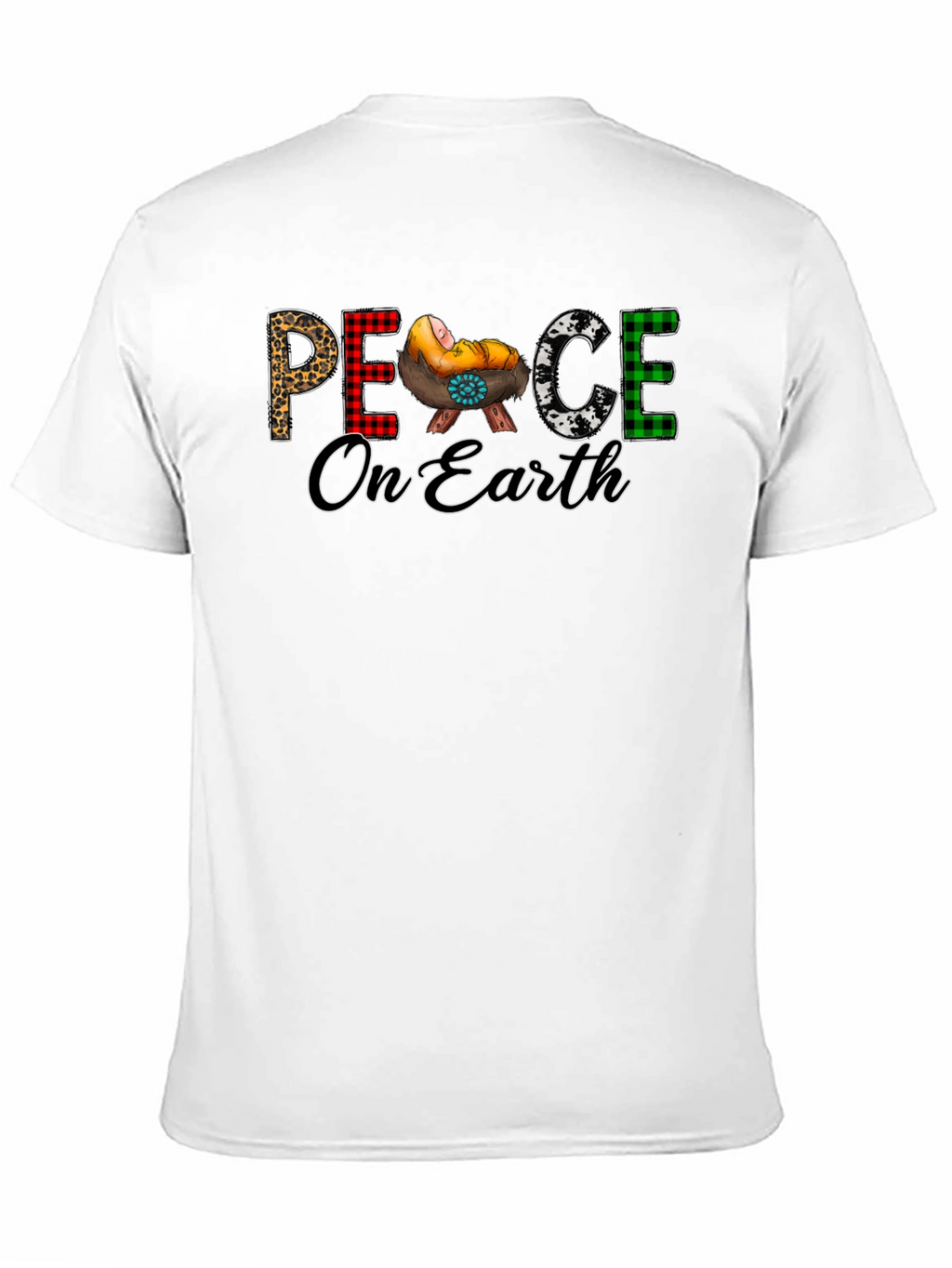 Peace On Earth Christmas Graphic Tee