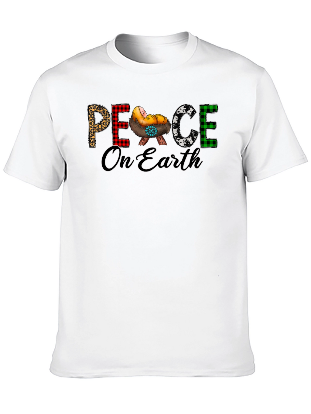 Peace On Earth Christmas Graphic Tee