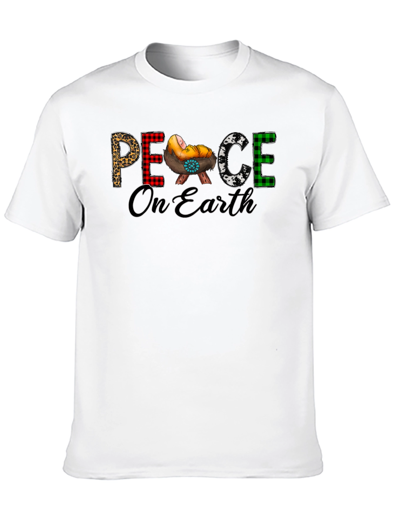 Peace On Earth Christmas Graphic Tee