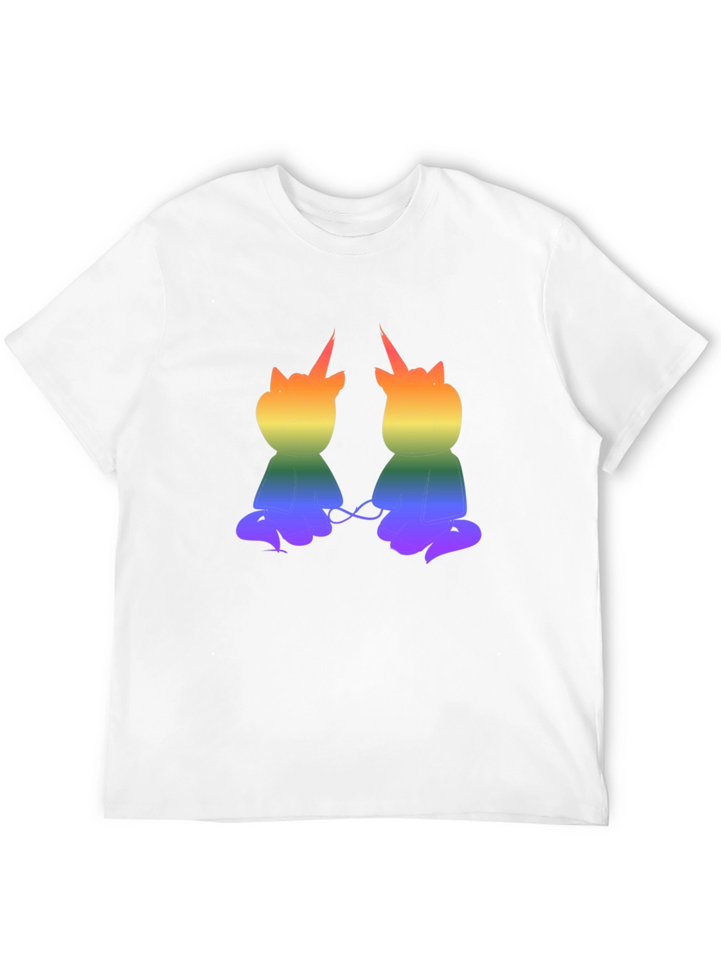 Rainbow Unicorn Cat Graphic T-Shirt