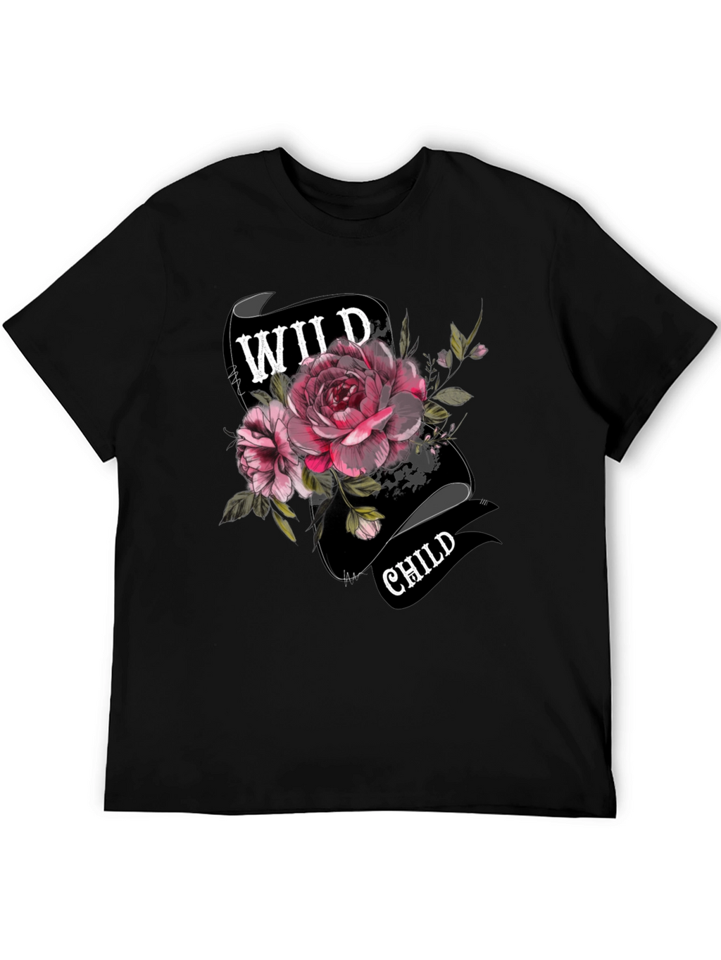 Wild Child Floral T-Shirt - Unique Graphic Tee