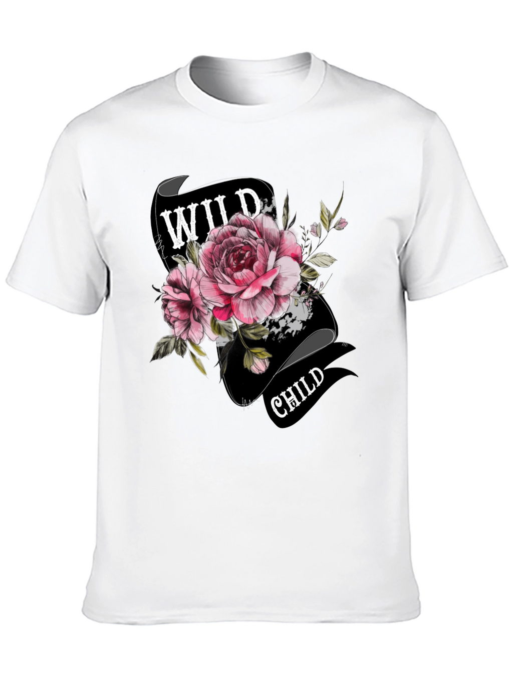 Wild Child Floral T-Shirt - Unique Graphic Tee