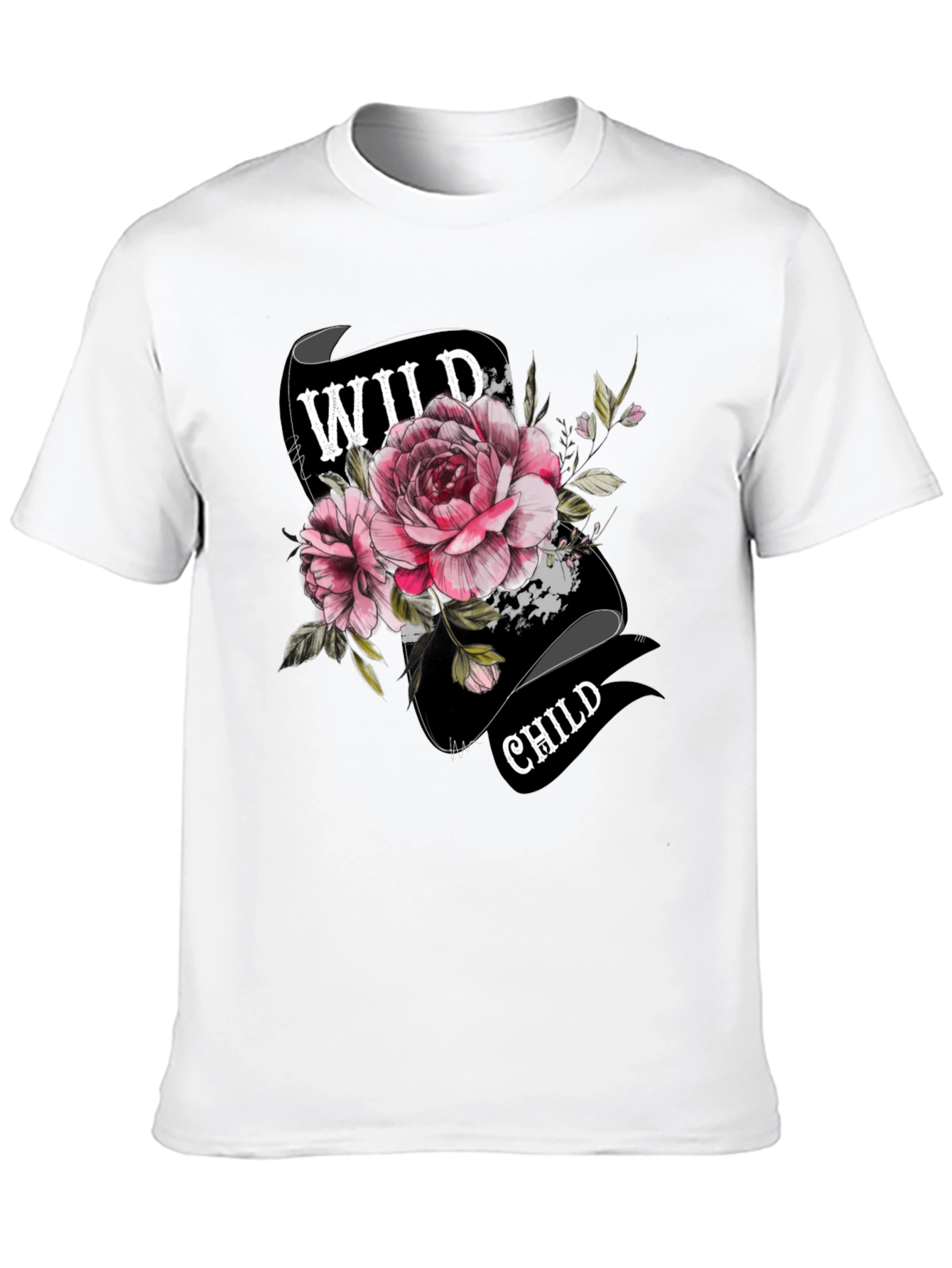 Wild Child Floral T-Shirt - Unique Graphic Tee