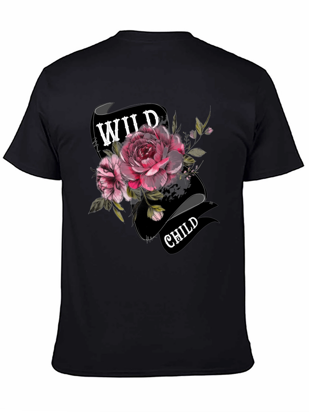 Wild Child Floral T-Shirt - Unique Graphic Tee