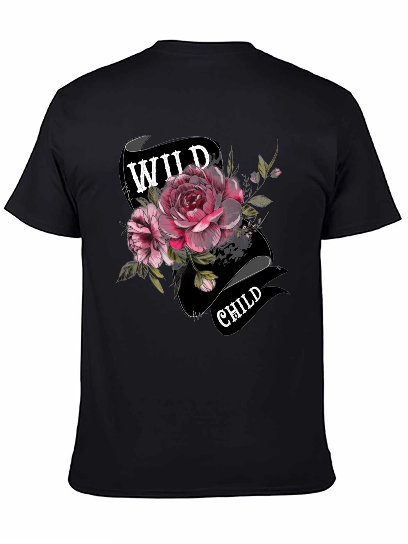 Wild Child Floral T-Shirt - Unique Graphic Tee