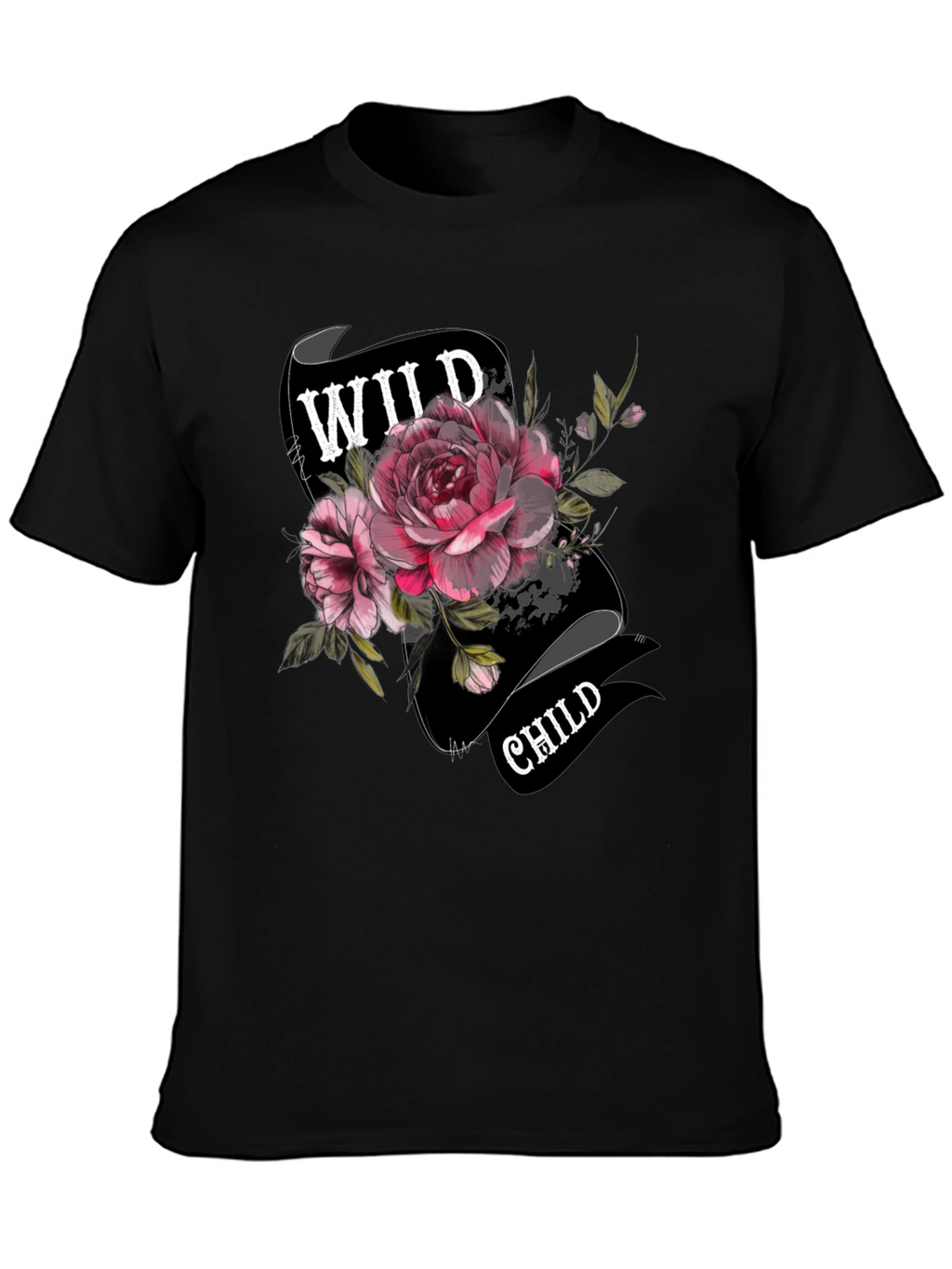 Wild Child Floral T-Shirt - Unique Graphic Tee