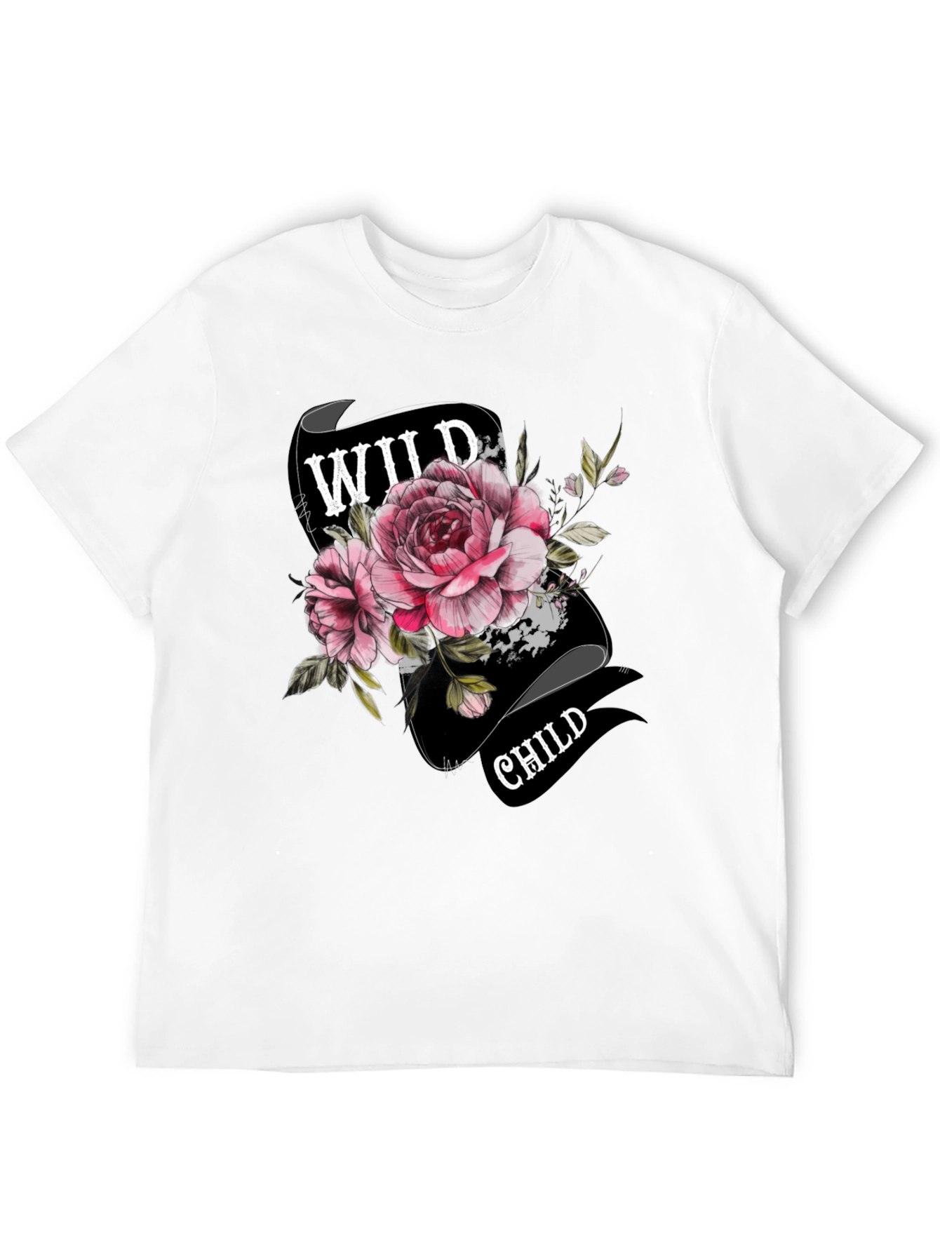 Wild Child Floral T-Shirt - Unique Graphic Tee
