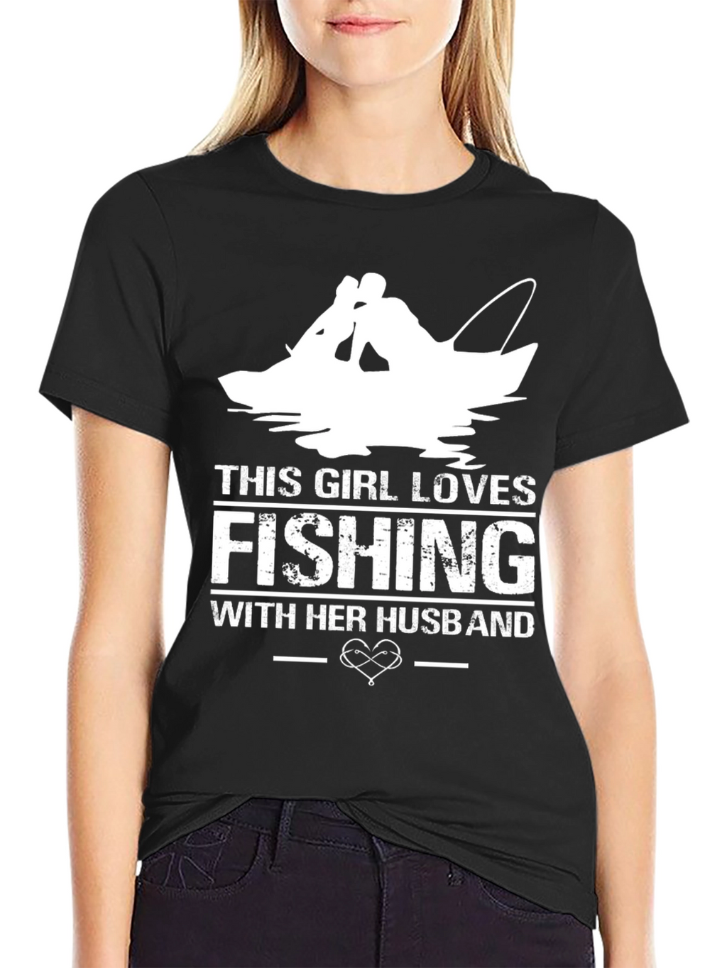 Fishing with Husband Graphic Tee