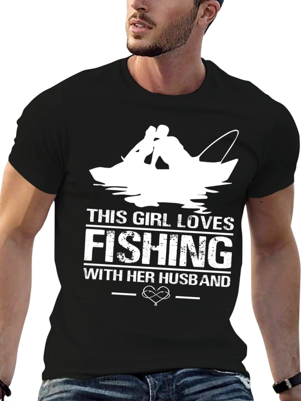 Fishing with Husband Graphic Tee