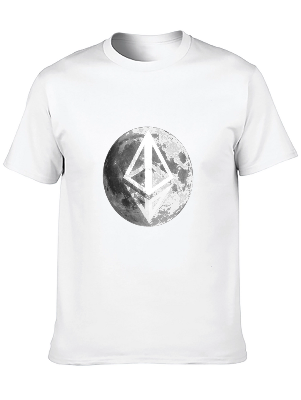 Ethereum Moon Black T-Shirt Crypto Fashion