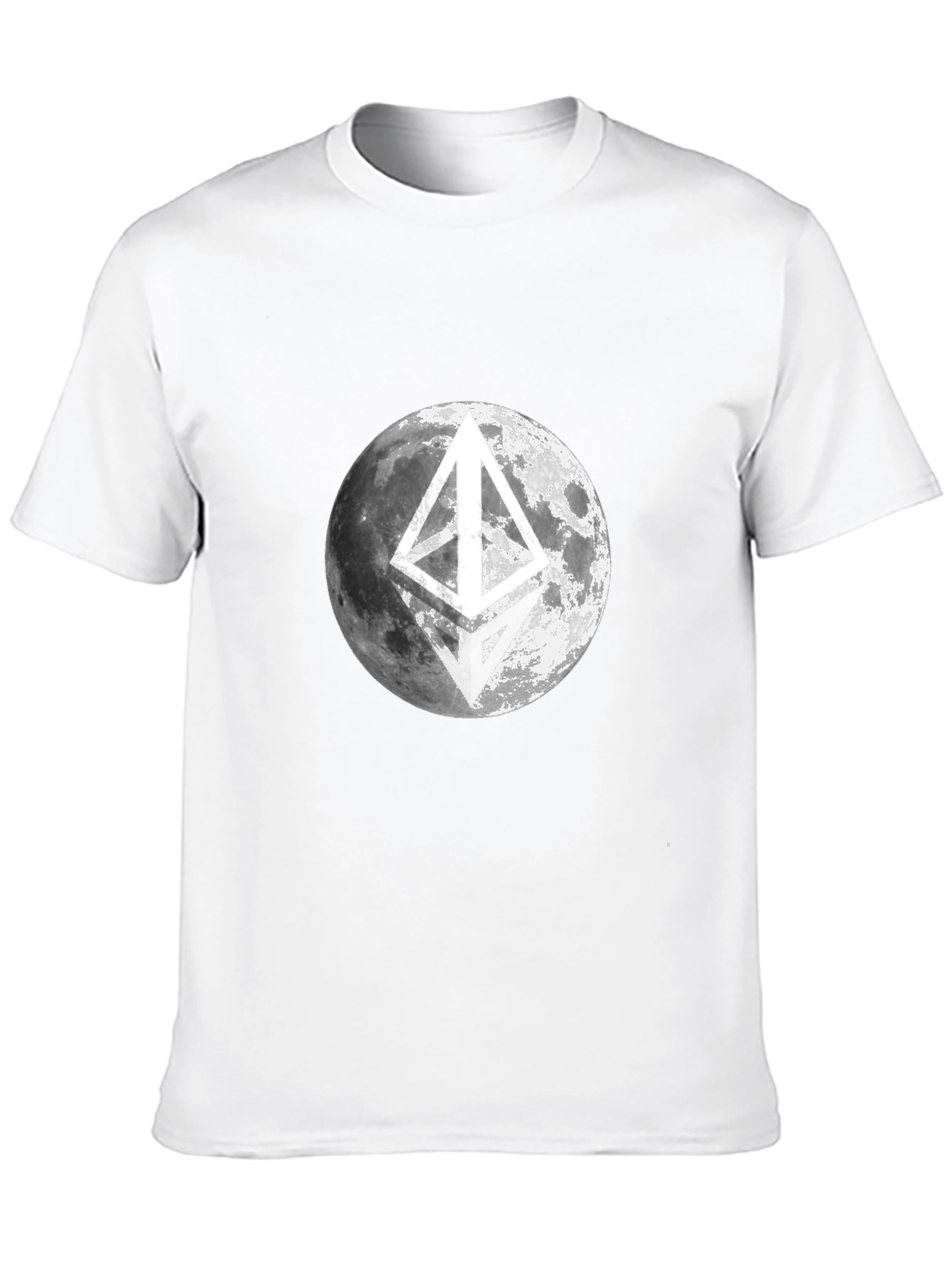 Ethereum Moon Black T-Shirt Crypto Fashion