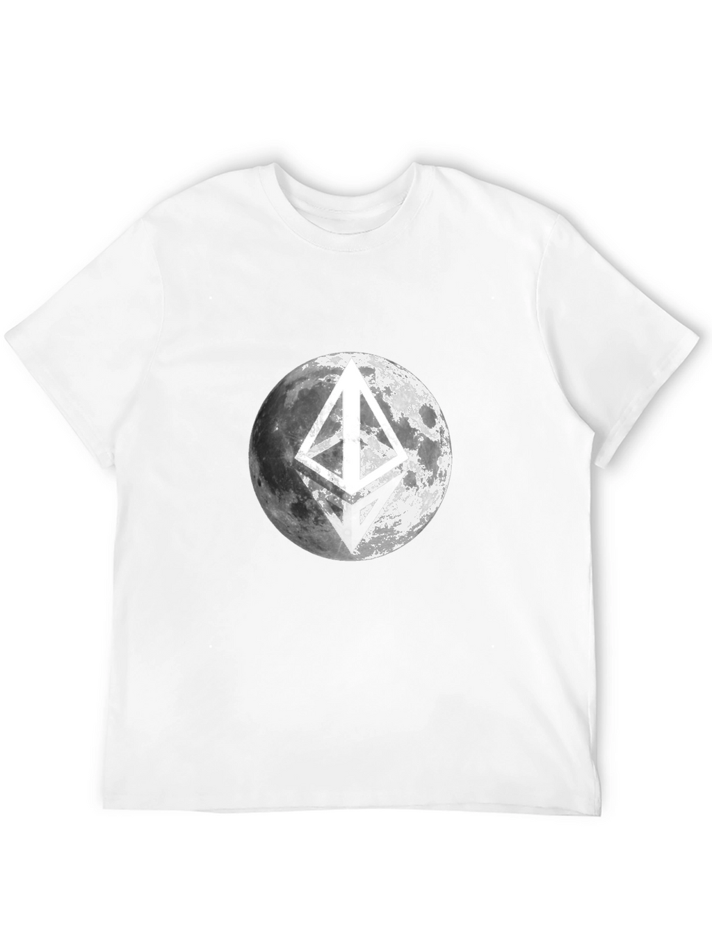 Ethereum Moon Black T-Shirt Crypto Fashion