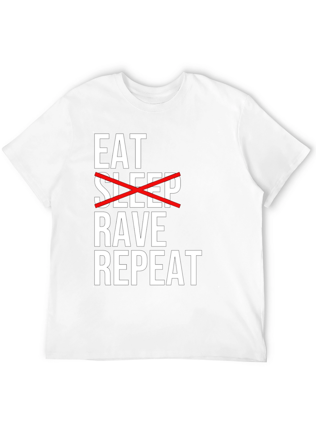 Eat Rave Repeat Black Graphic Tee