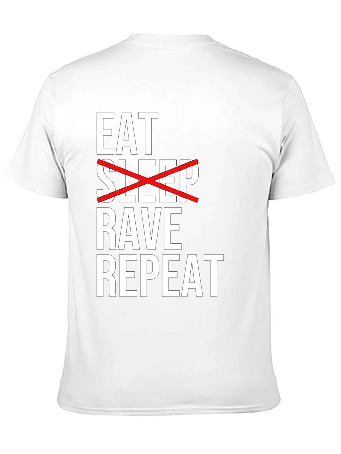 Eat Rave Repeat Black Graphic Tee