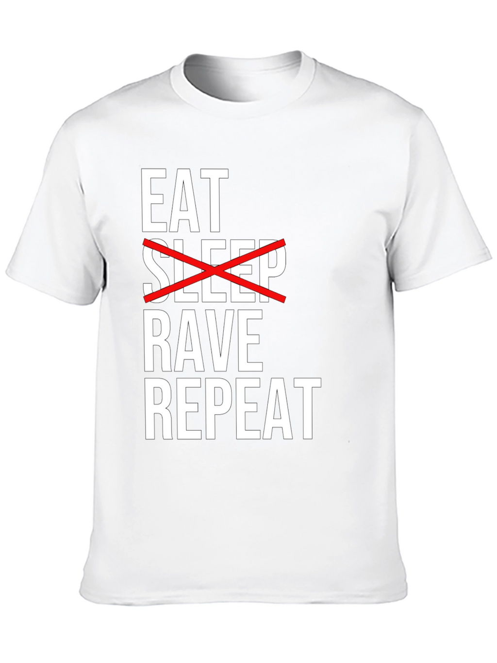 Eat Rave Repeat Black Graphic Tee