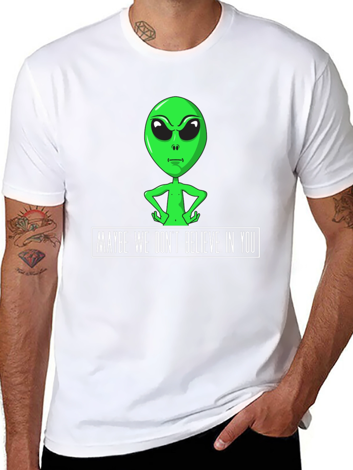Alien Graphic Tee - Maybe We Dont Believe in You