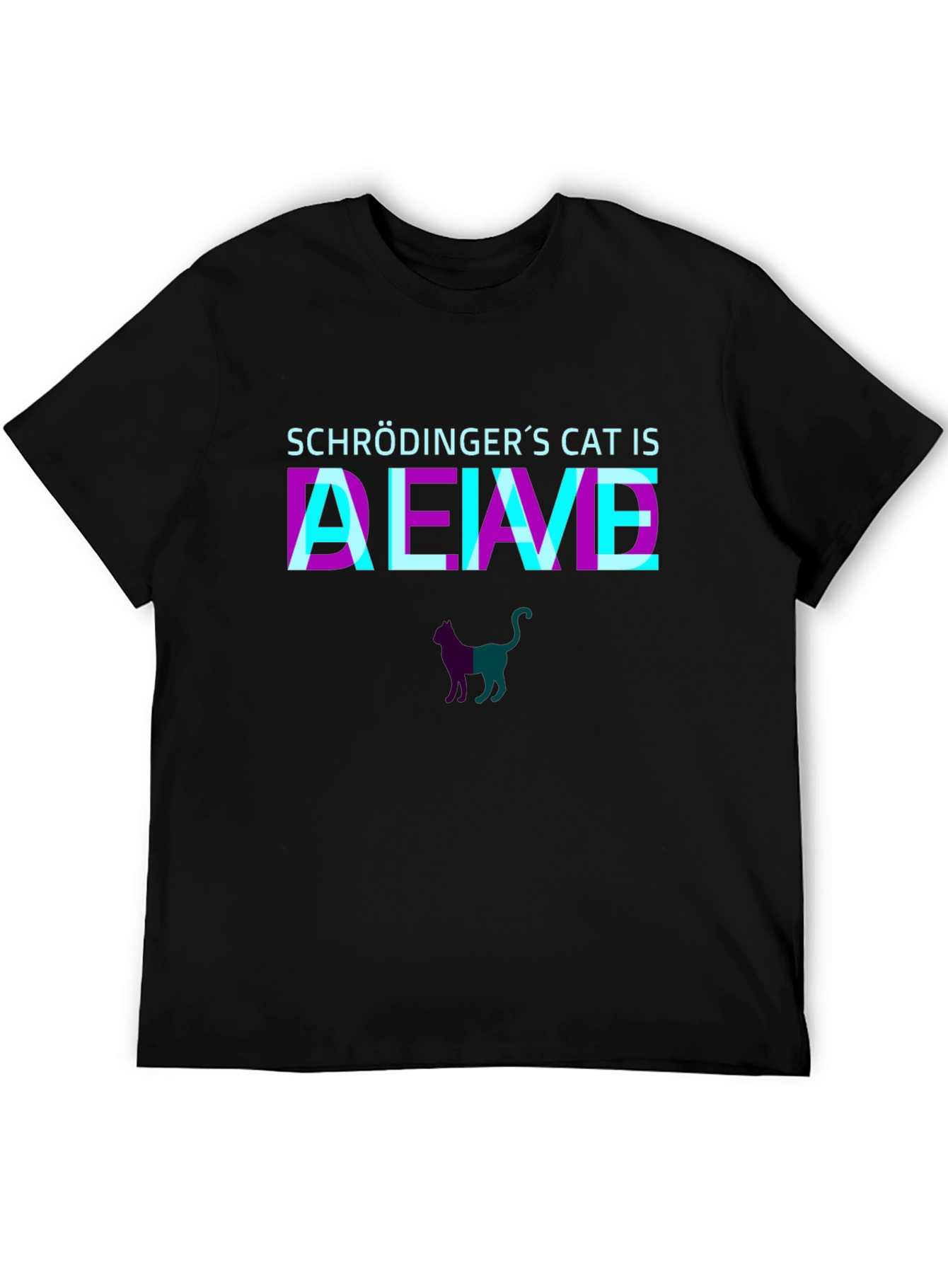 Schrödingers Cat Alive T-Shirt - Quantum Physics Tee