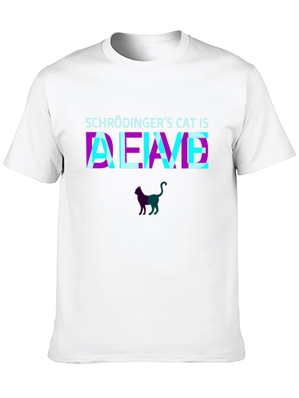 Schrödingers Cat Alive T-Shirt - Quantum Physics Tee