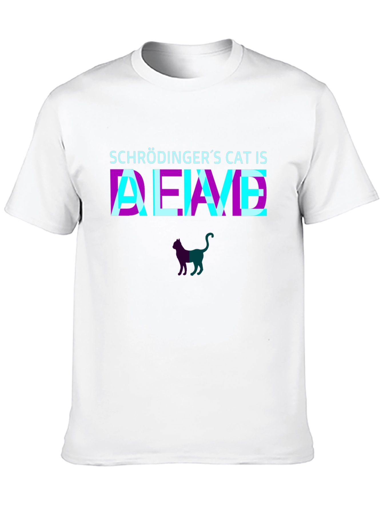 Schrödingers Cat Alive T-Shirt - Quantum Physics Tee