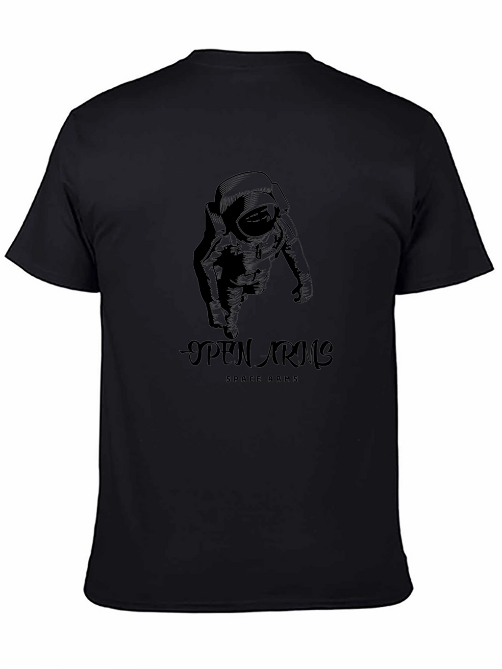 Open Arms Space T-Shirt - Astronaut Design