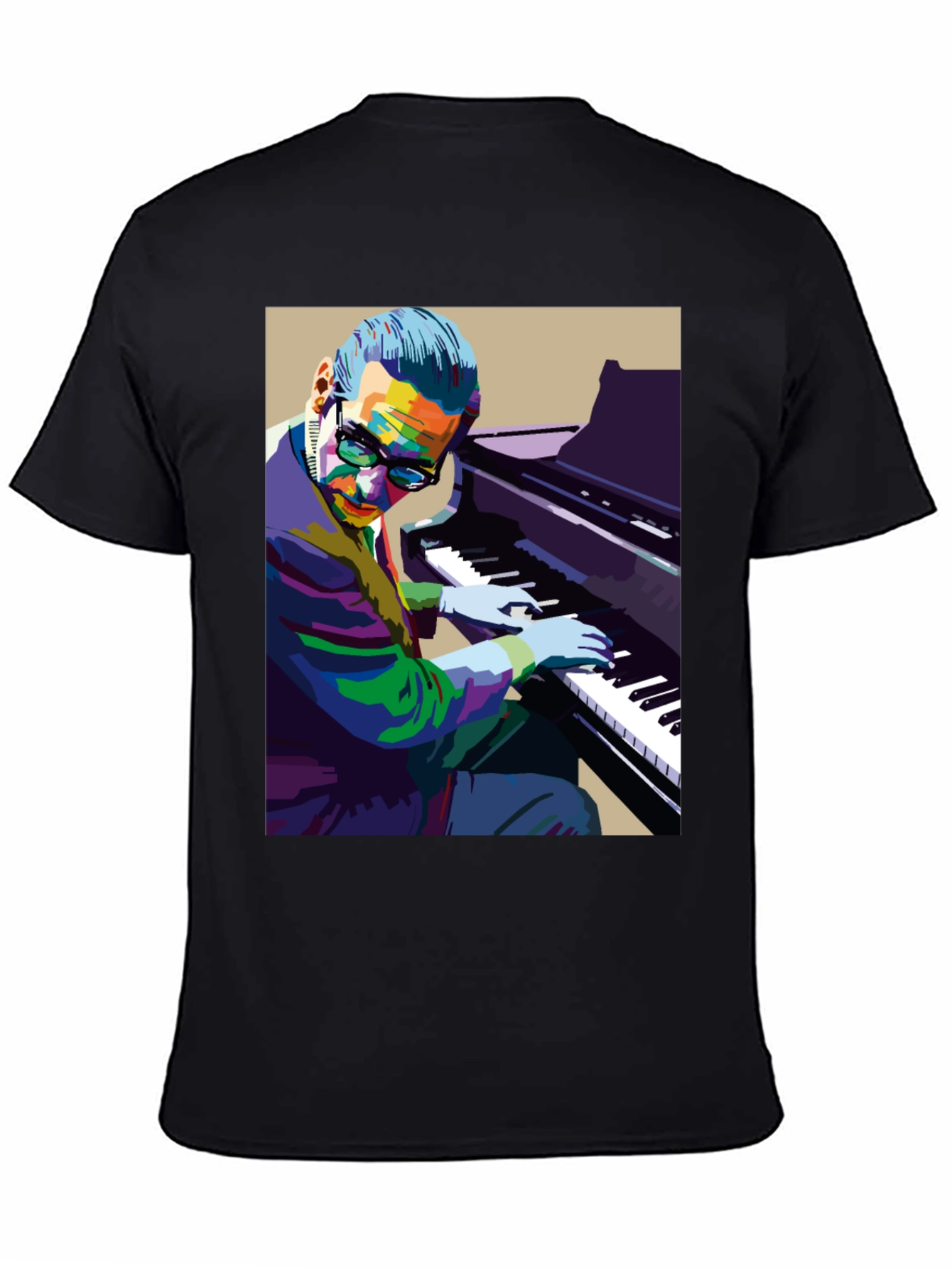 Piano Man Graphic Tee - Cool Musician Shirt