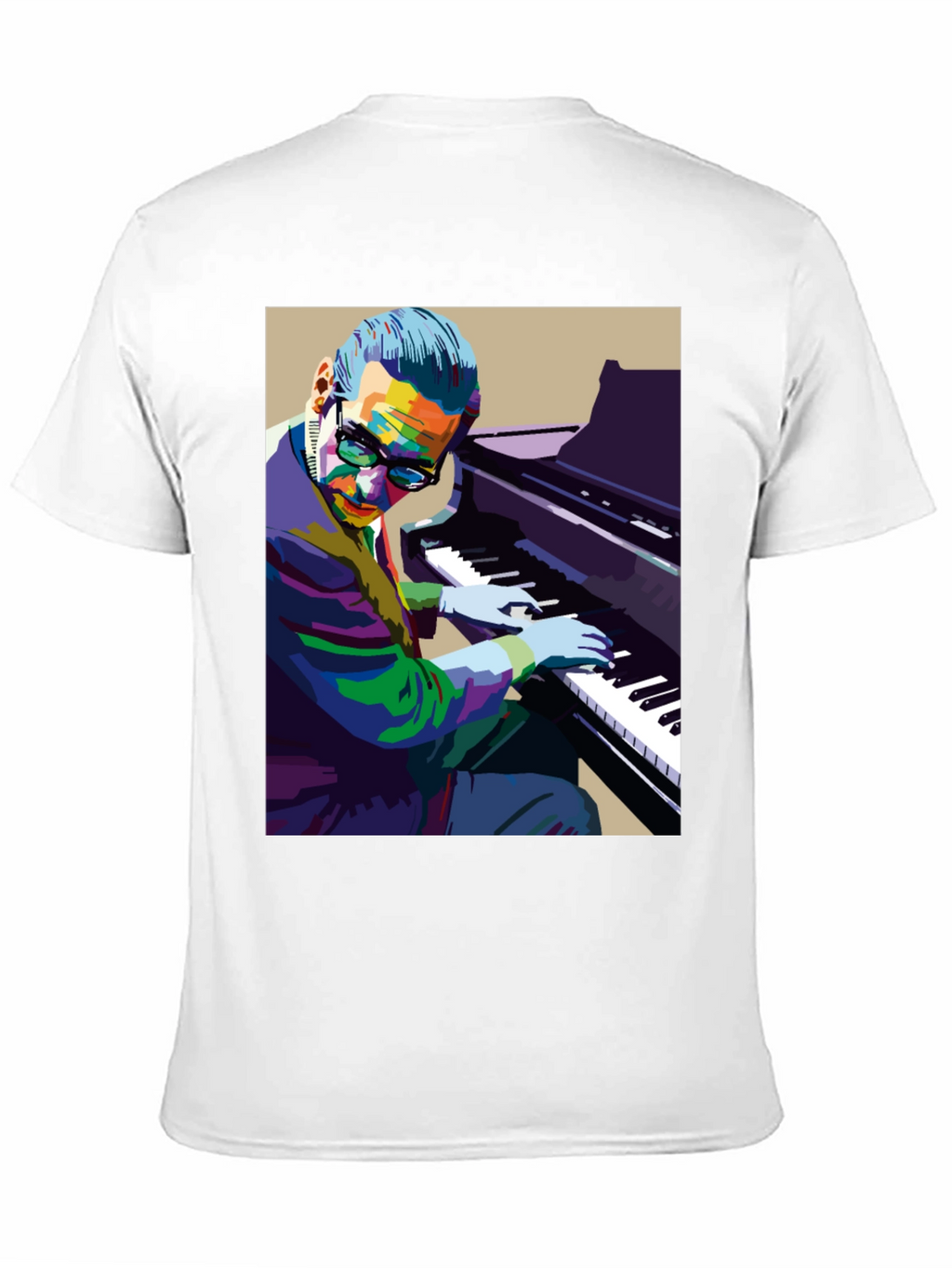 Piano Man Graphic Tee - Cool Musician Shirt