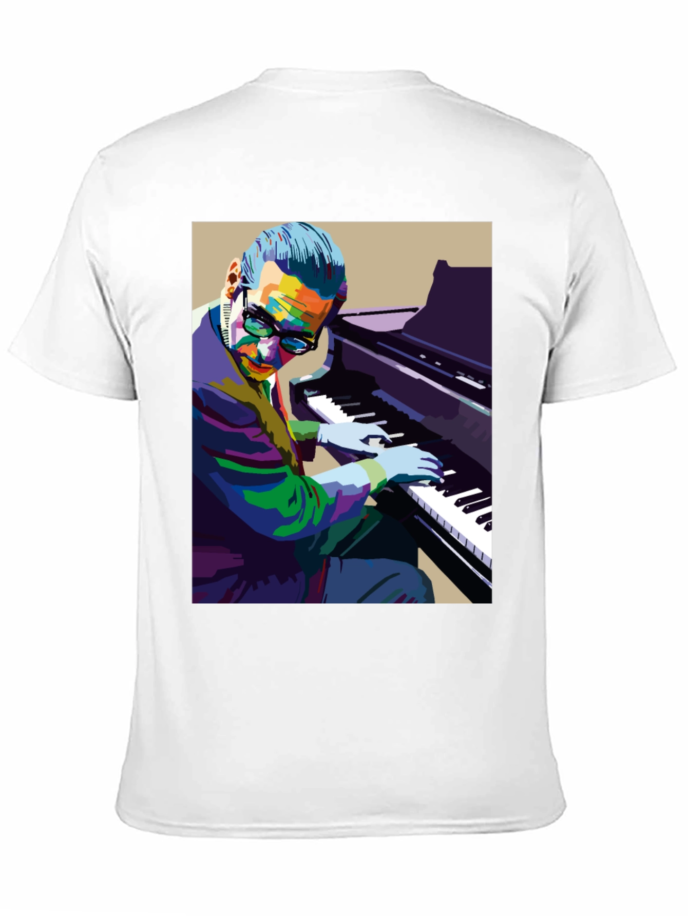 Piano Man Graphic Tee - Cool Musician Shirt