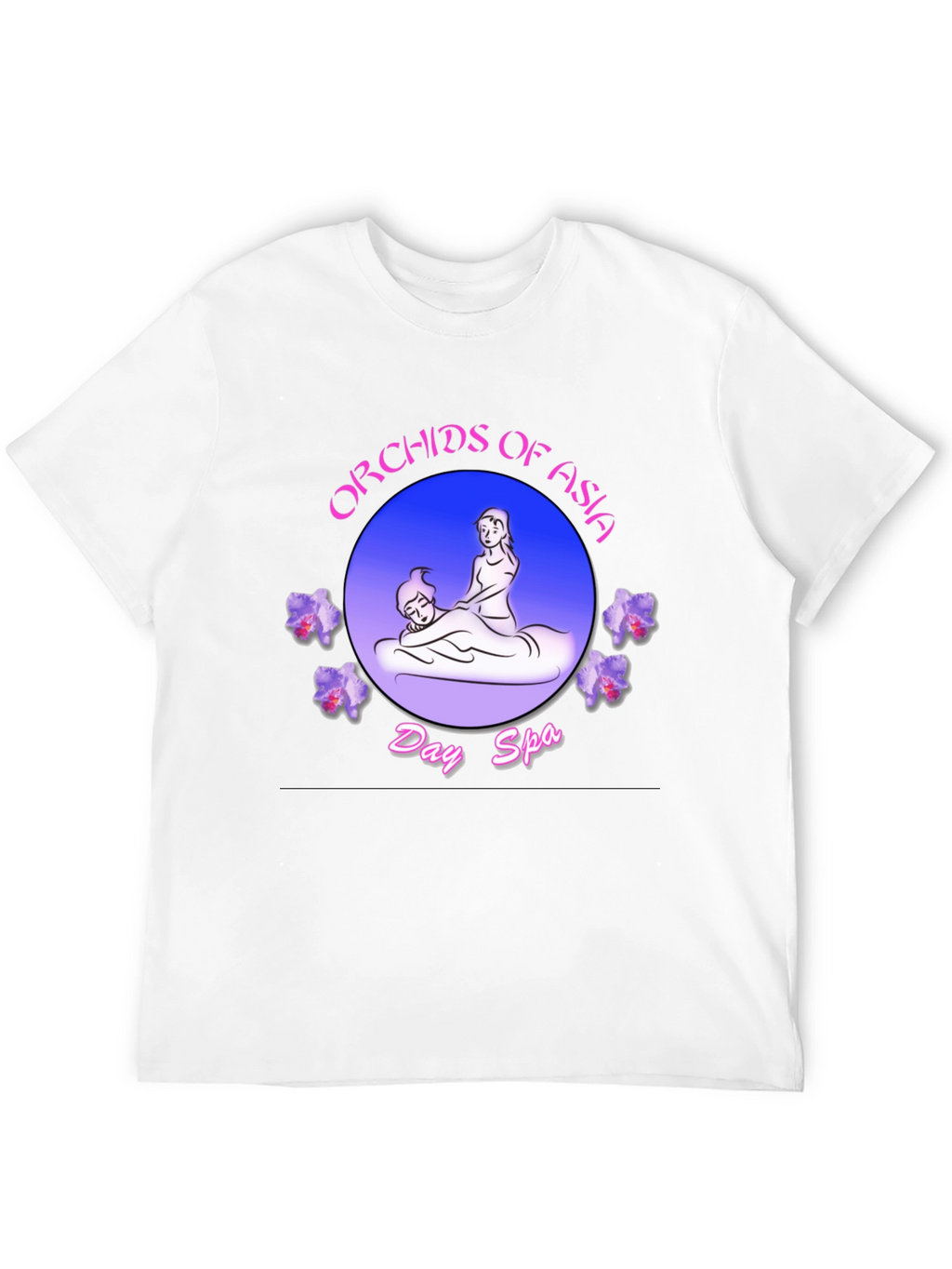 Orchids of Asia Day Spa Black T-Shirt
