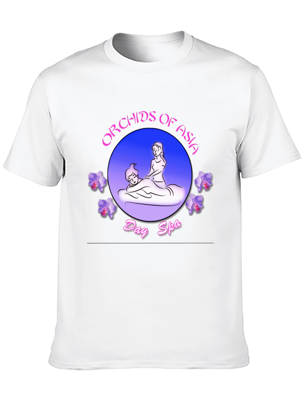Orchids of Asia Day Spa Black T-Shirt