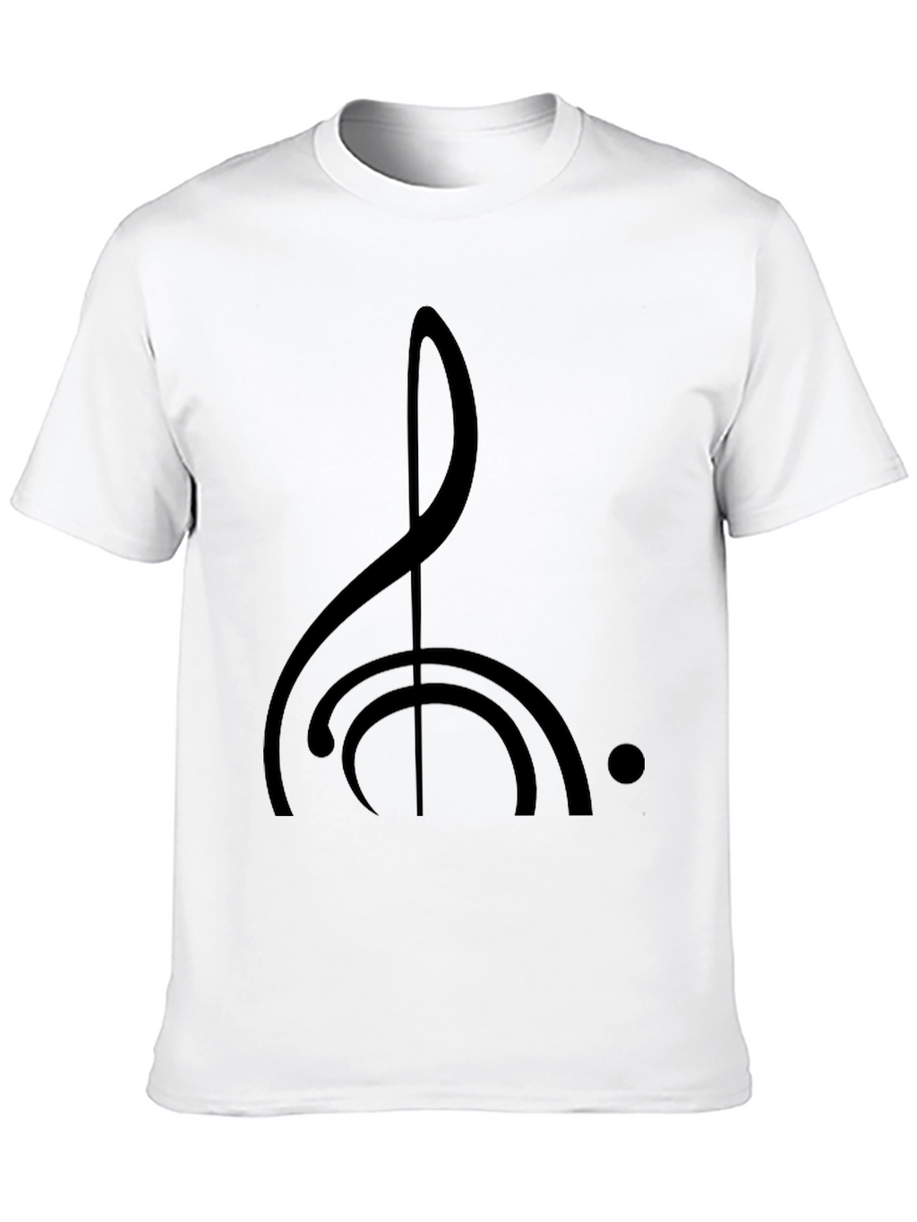 Musical Note Graphic Tee - Modern Black Shirt