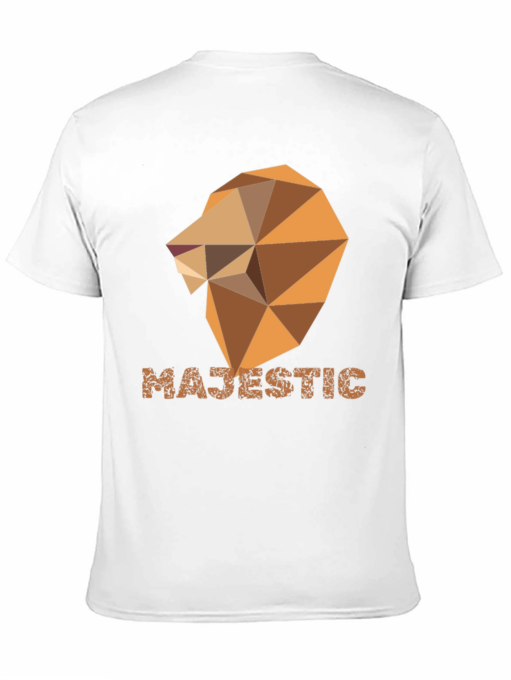 Majestic Geometric Lion Graphic Tee - Stylish Black Shirt