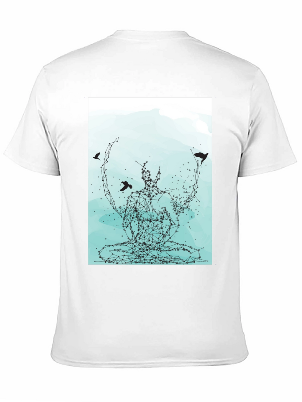 Meditative Connection Graphic Tee - Black