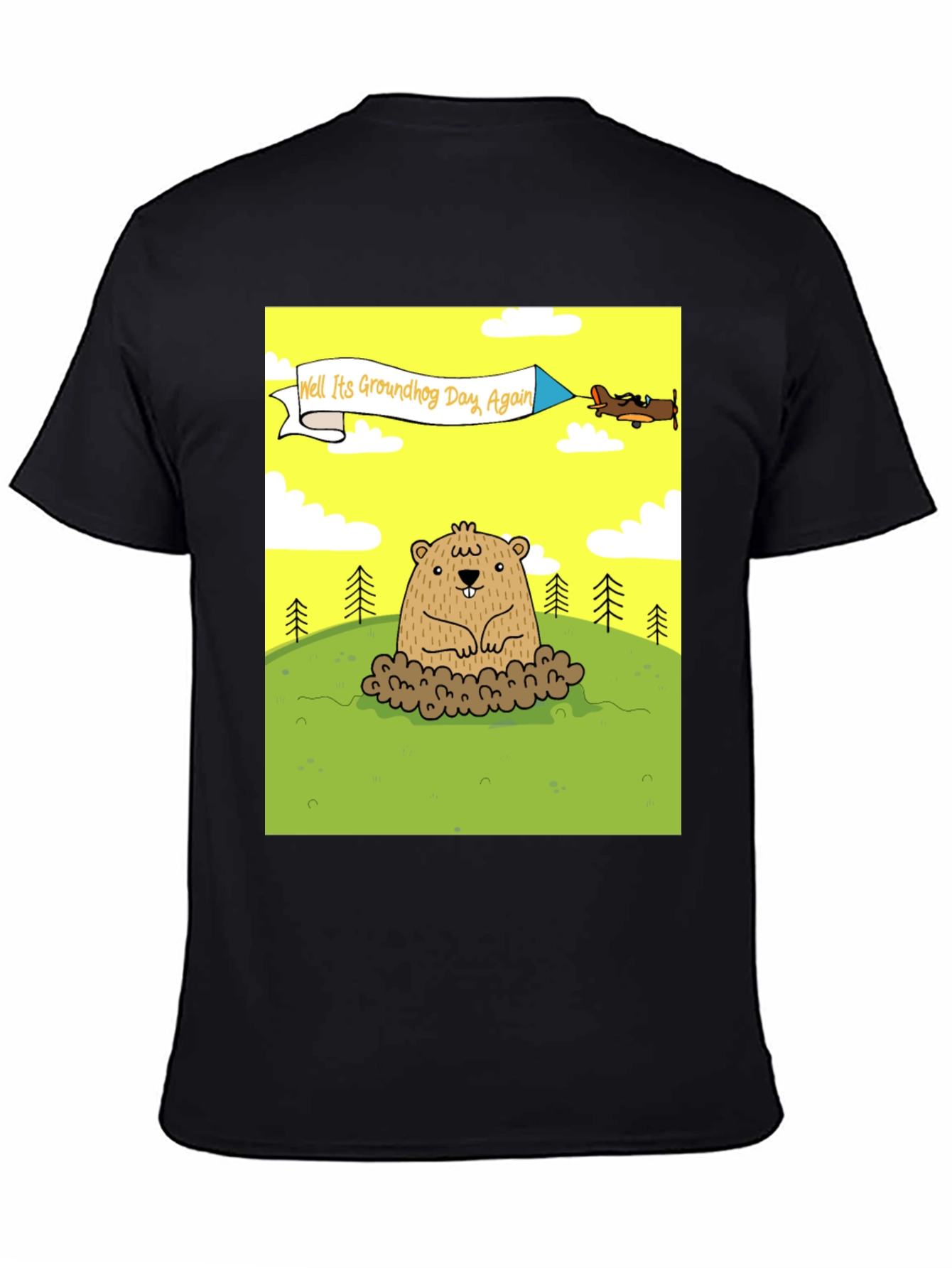 Groundhog Day T-Shirt - Funny Cartoon Graphic Tee