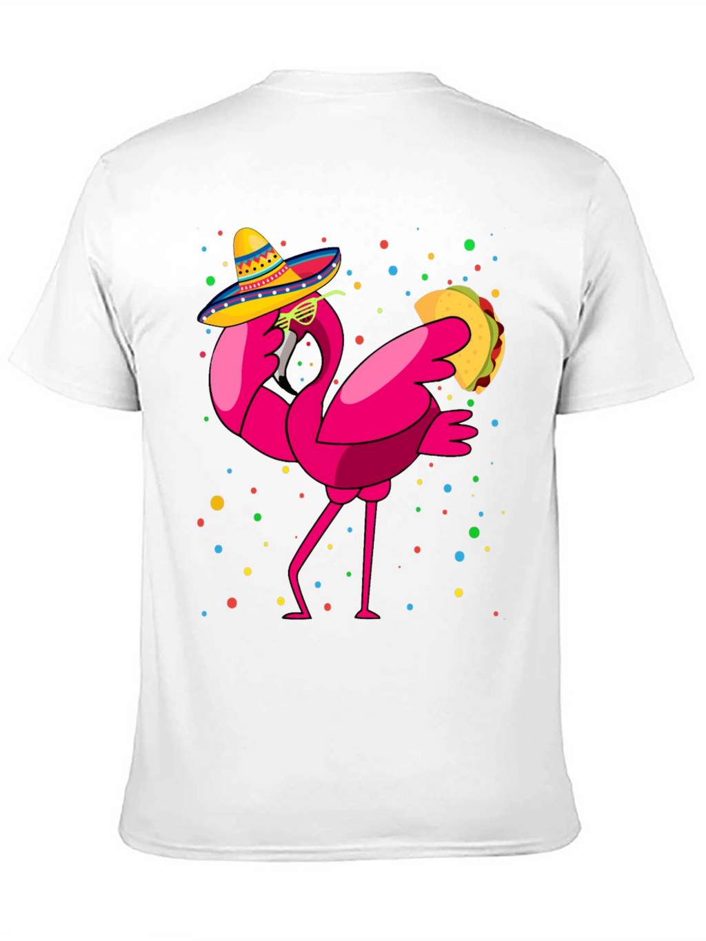 Flamingo Taco Fiesta T-Shirt - Cinco de Mayo Fun!