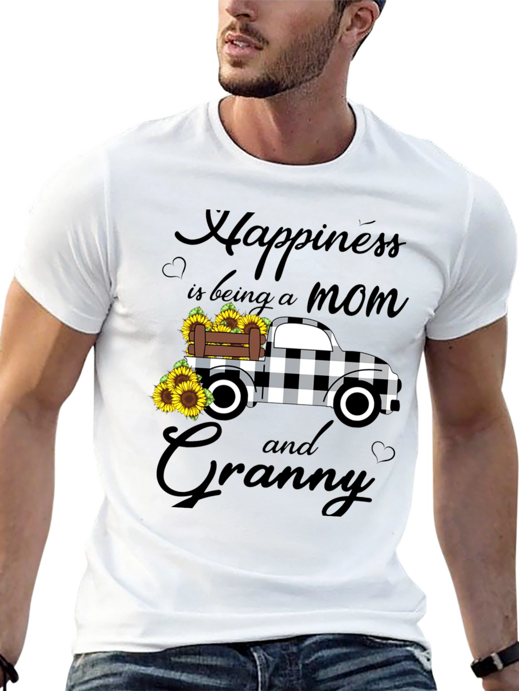 Mom & Granny Sunflower Truck T-Shirt