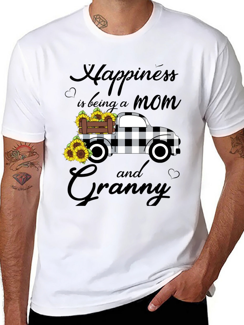 Mom & Granny Sunflower Truck T-Shirt