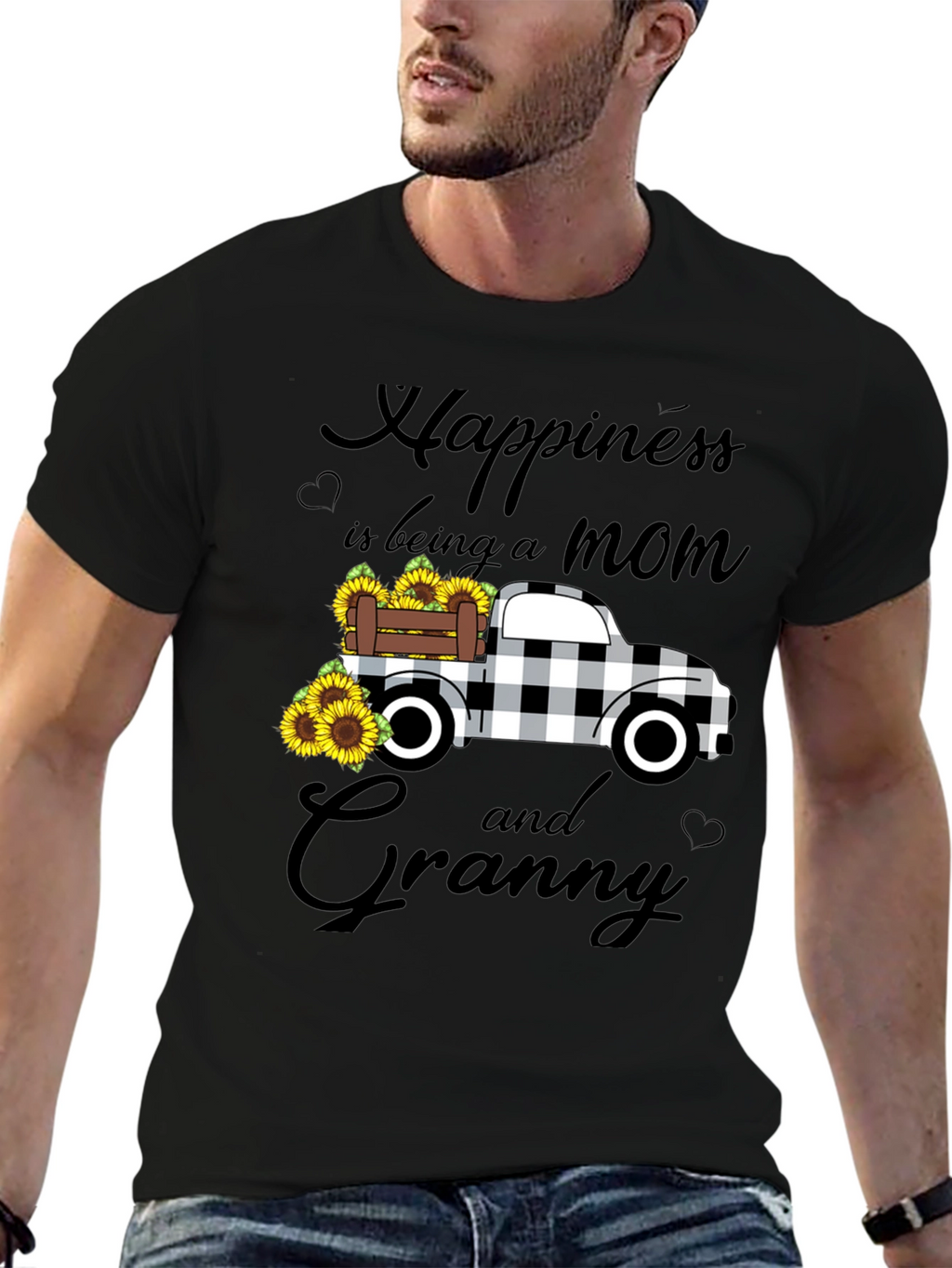 Mom & Granny Sunflower Truck T-Shirt