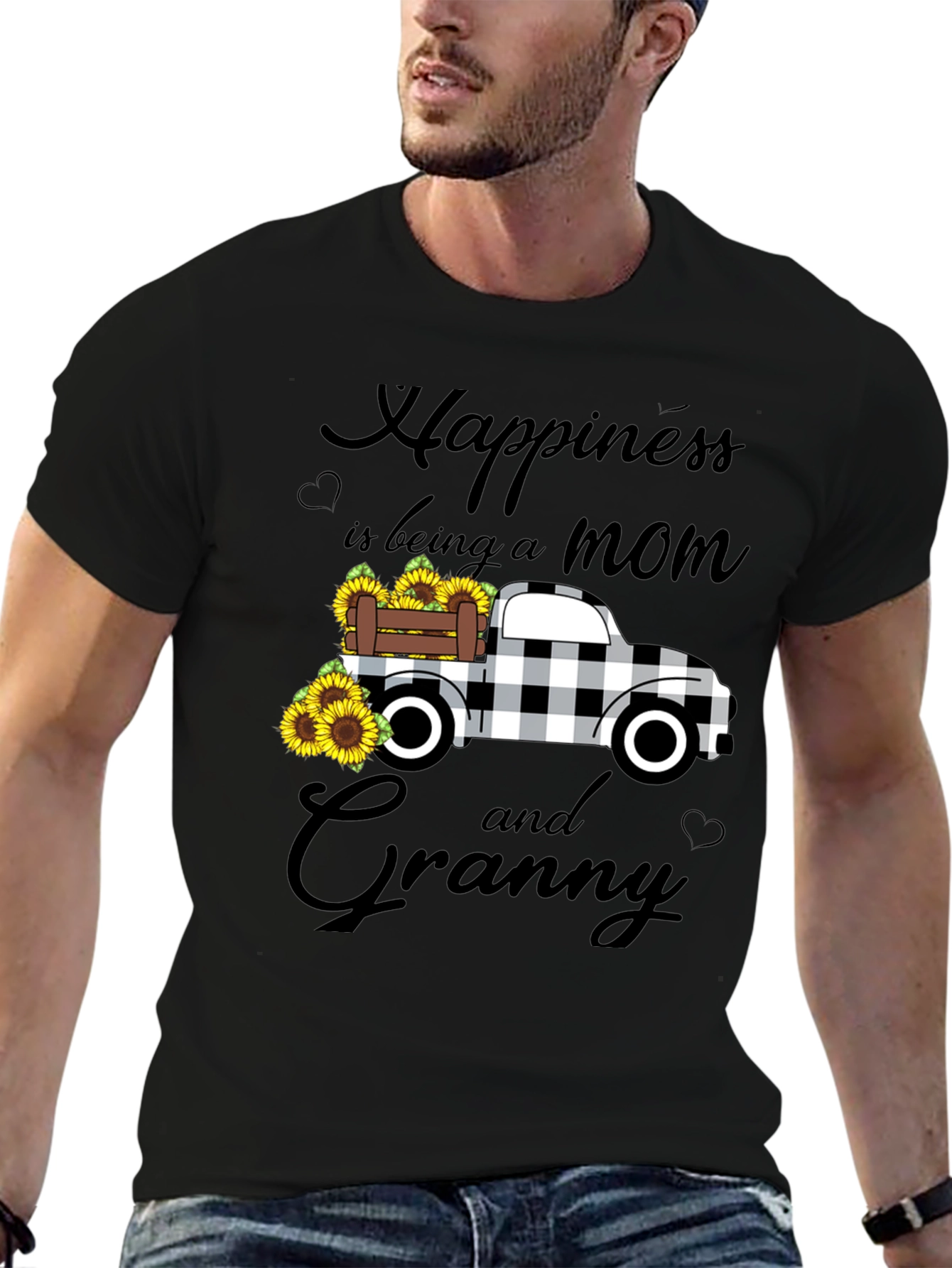 Mom & Granny Sunflower Truck T-Shirt