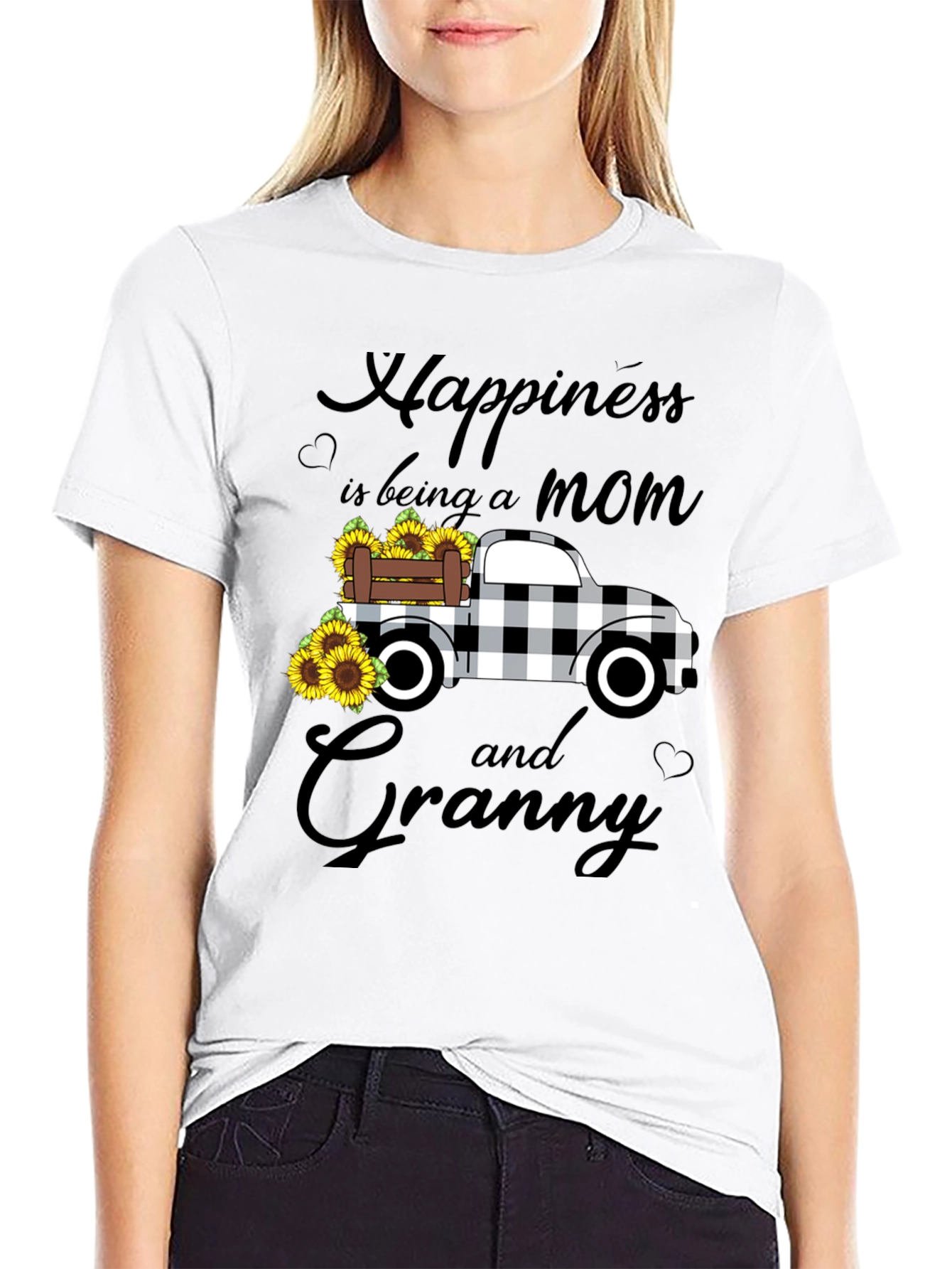 Mom & Granny Sunflower Truck T-Shirt