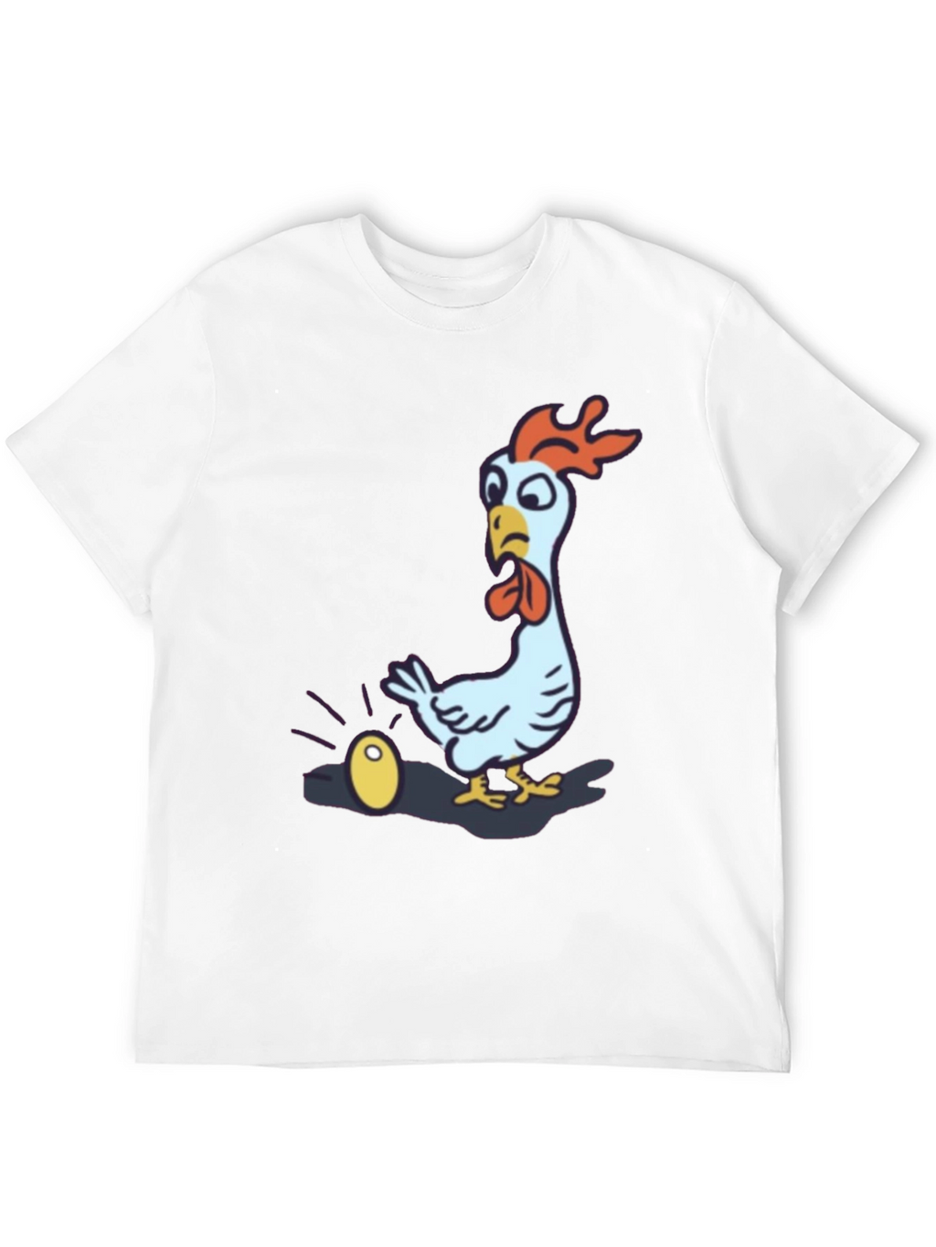 Funny Chicken Golden Egg Black T-Shirt