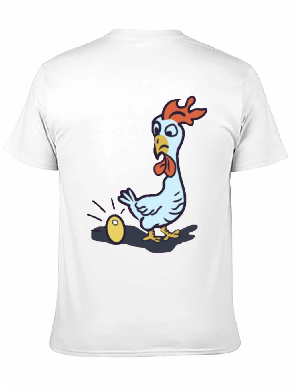 Funny Chicken Golden Egg Black T-Shirt