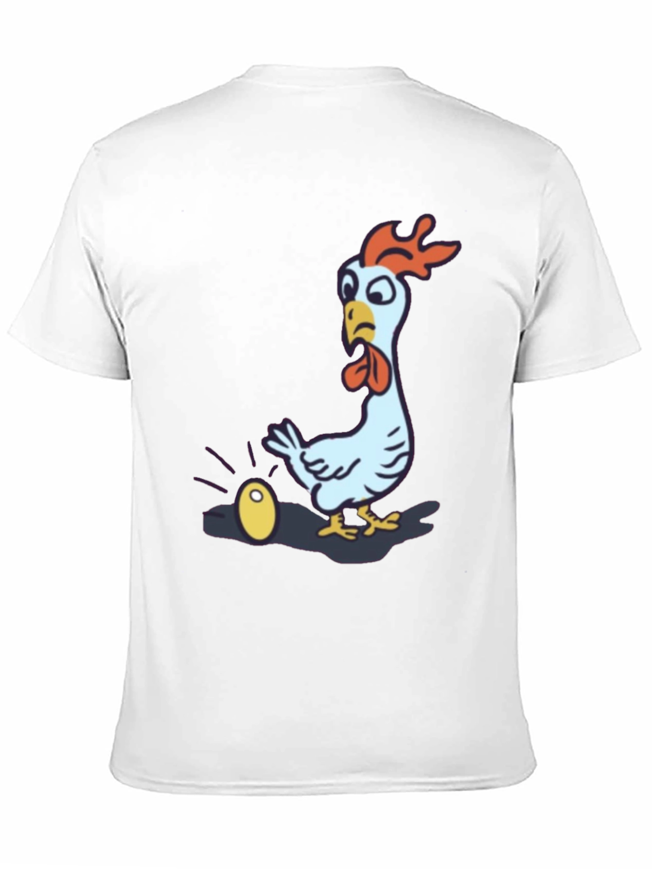 Funny Chicken Golden Egg Black T-Shirt