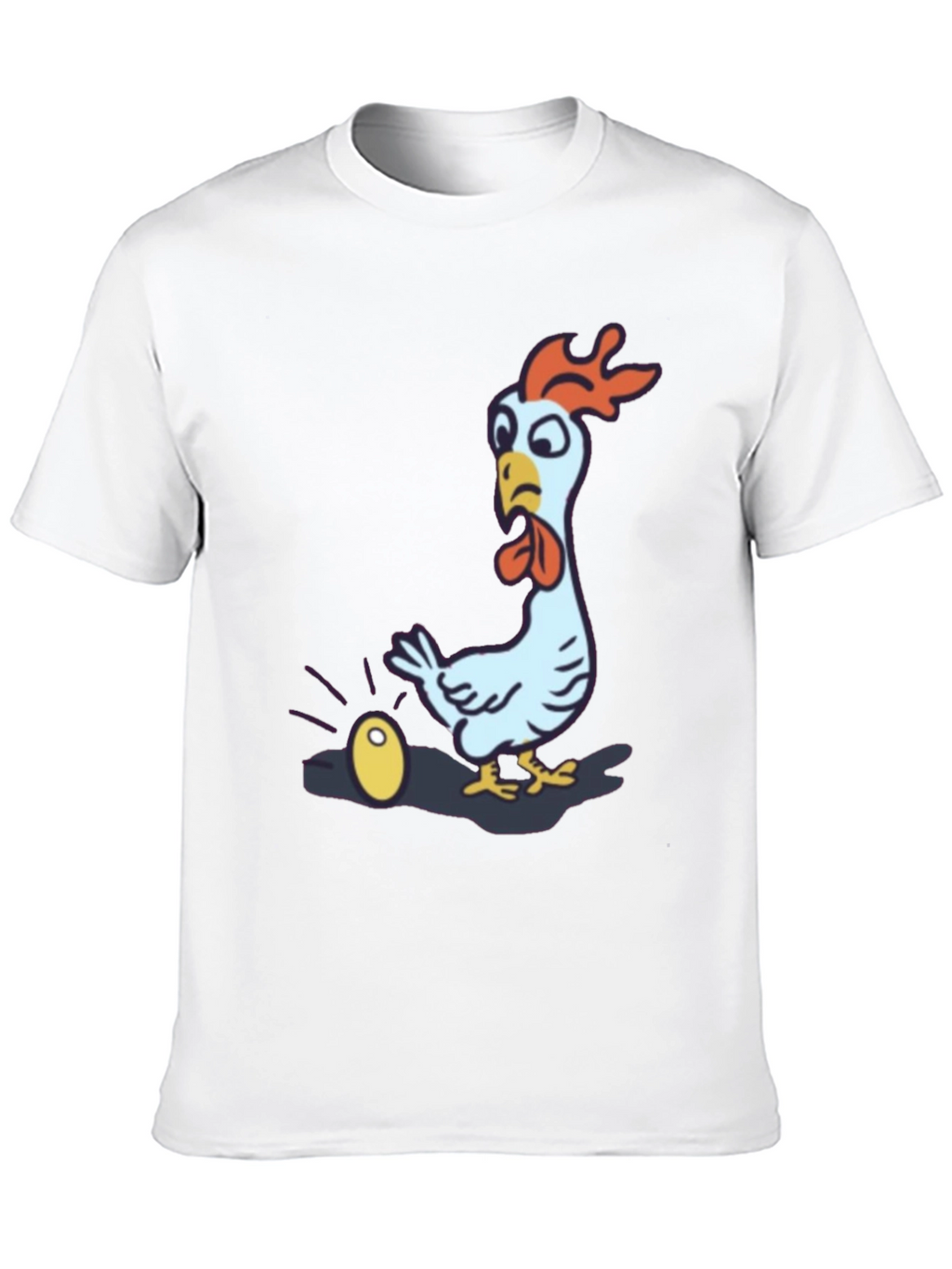 Funny Chicken Golden Egg Black T-Shirt